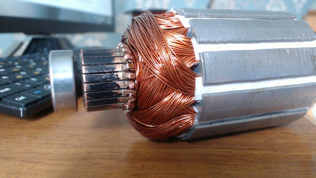 Перемотка якоря электродвигателя 22 КВТ 1500