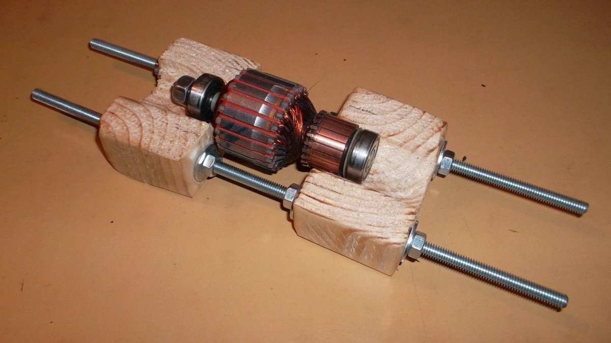 Намотка коллекторного ротора электродвигателя