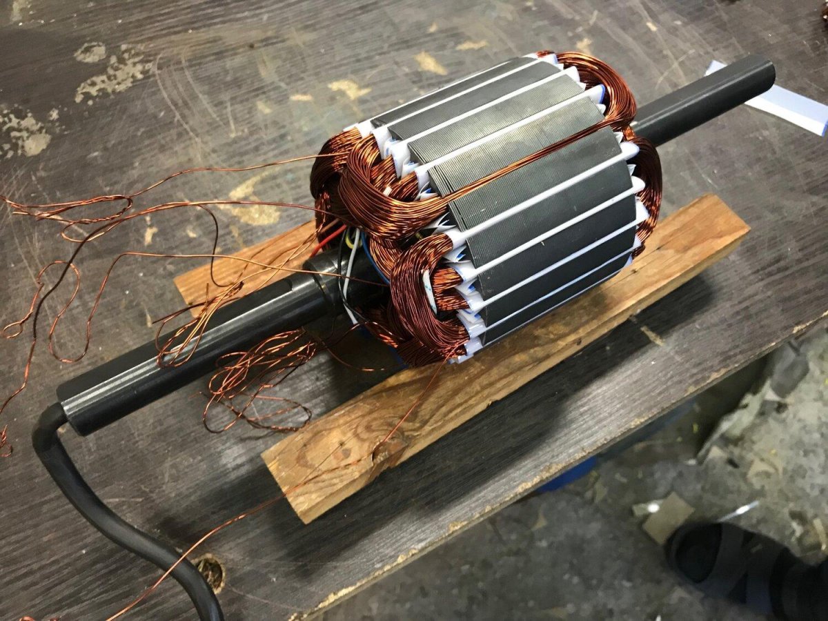 Перемотка статора электродвигателя