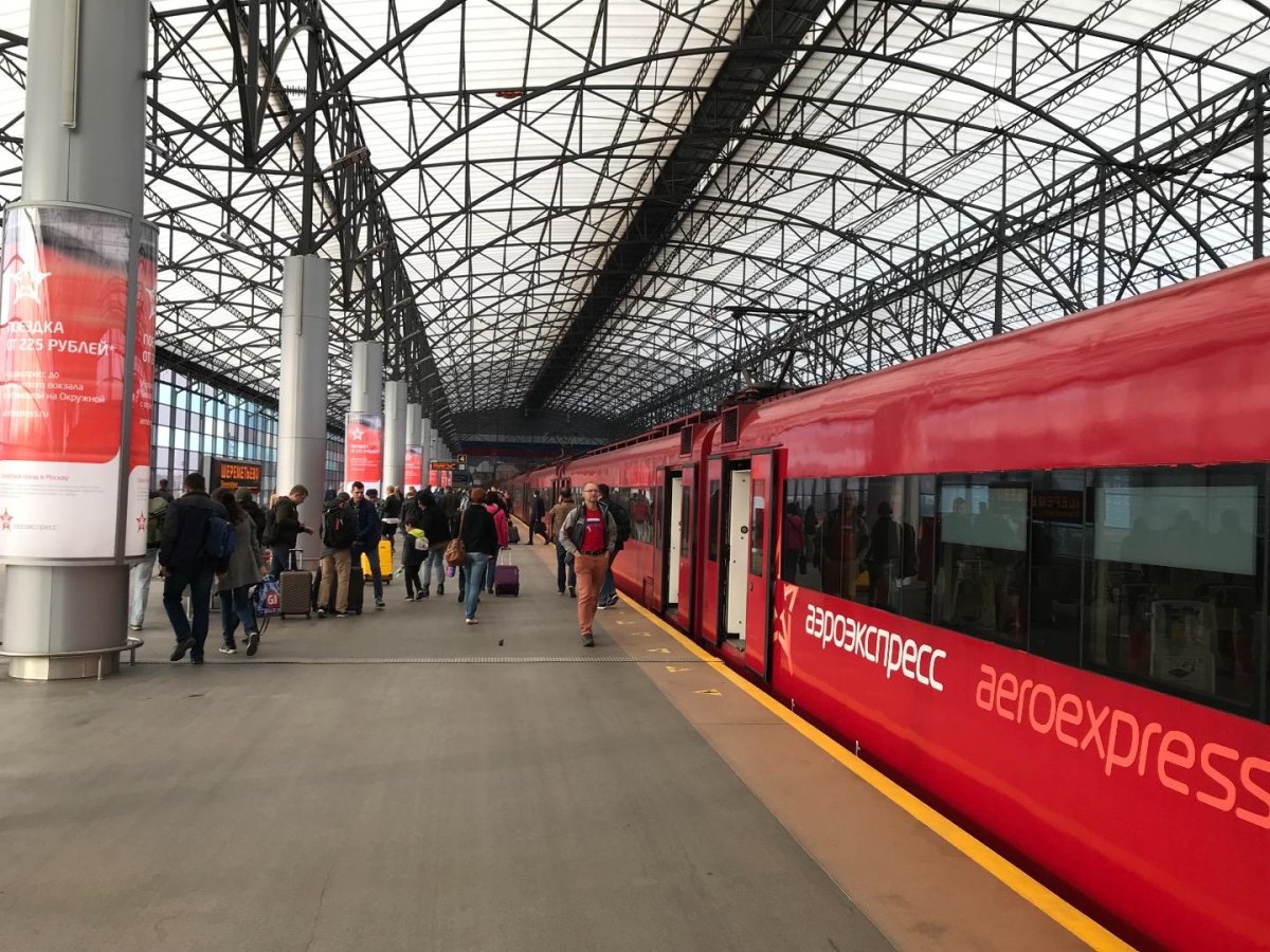 Станция аэроэкспресса в Шереметьево