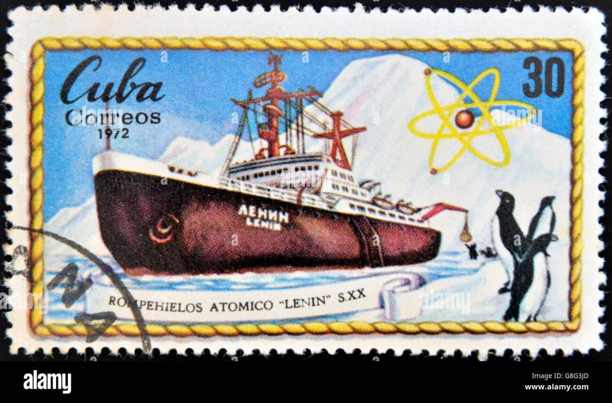 Ледокол Ленин марка