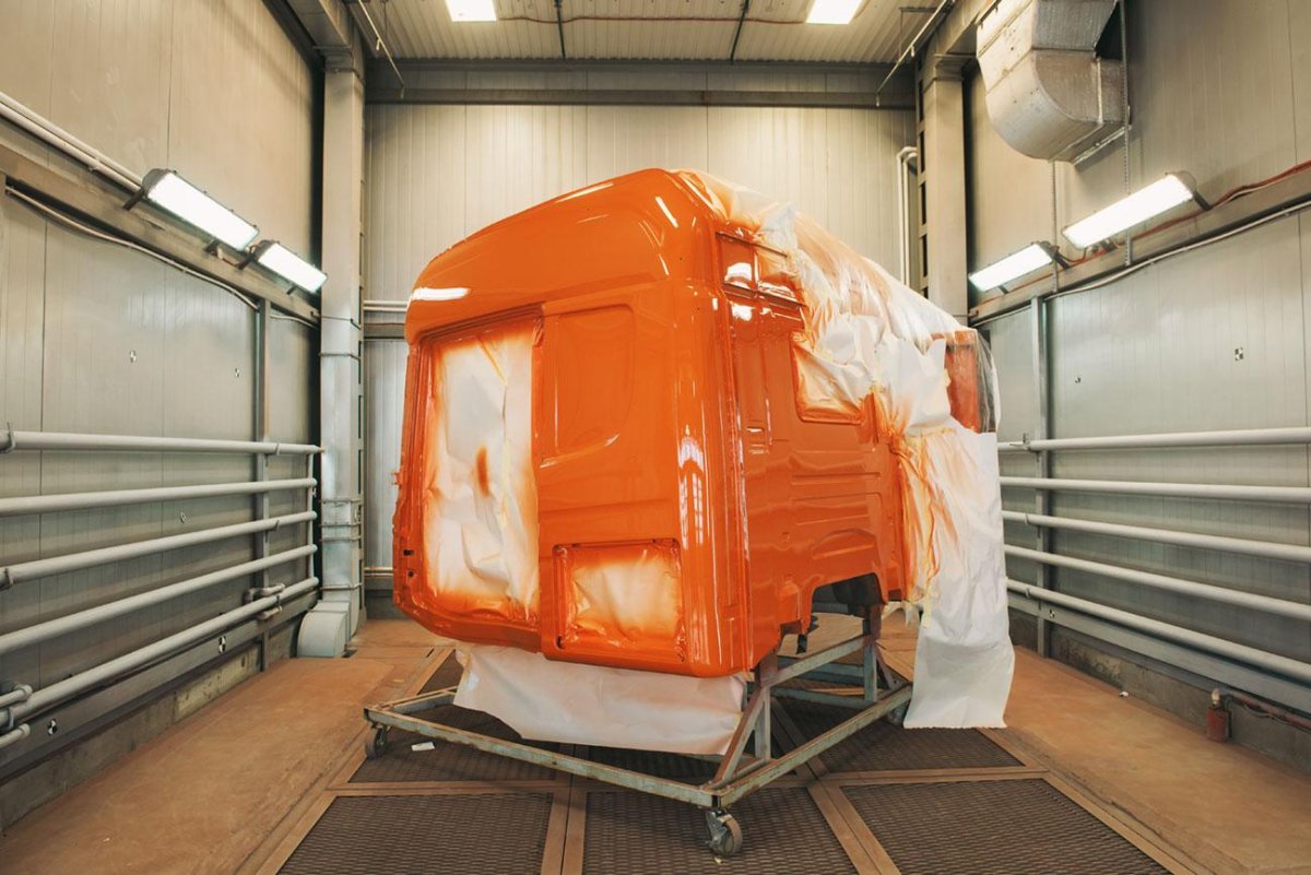 Малярный цех для грузовых автомобилей