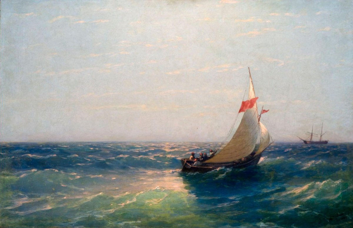 Айвазовский Иван Константинович «Рыбацкая лодка»