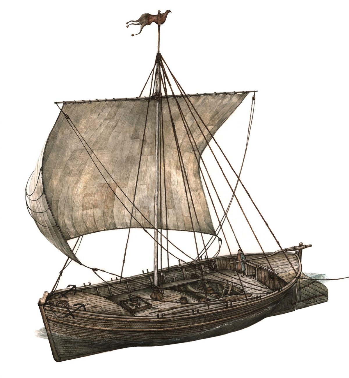 Коч Поморский корабль