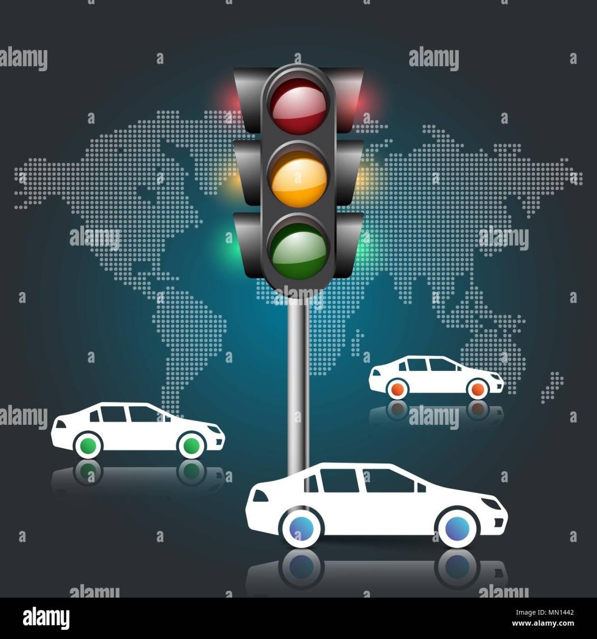 Машинки в светофоре