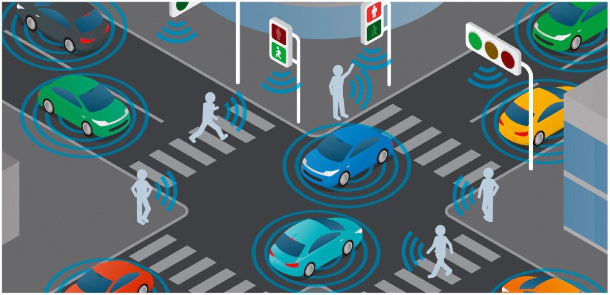 Перекресток со светофором