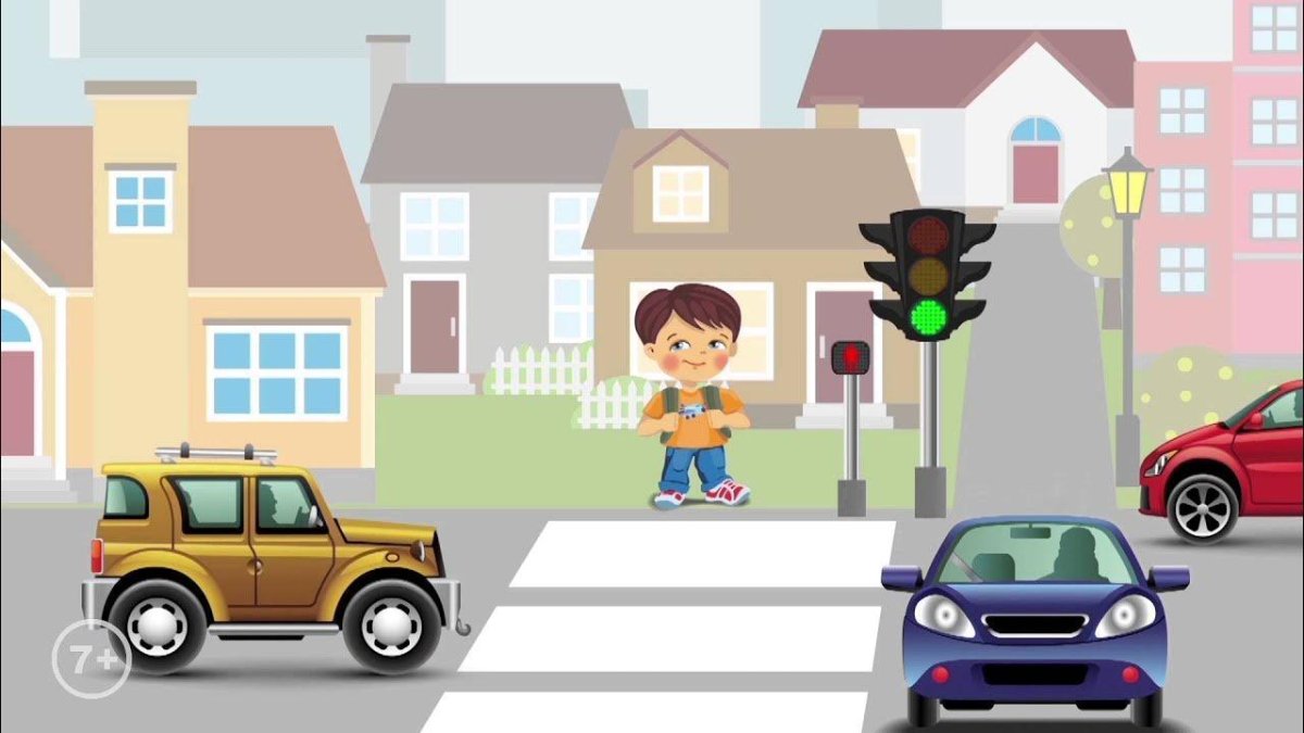 Дорога со светофором для детей