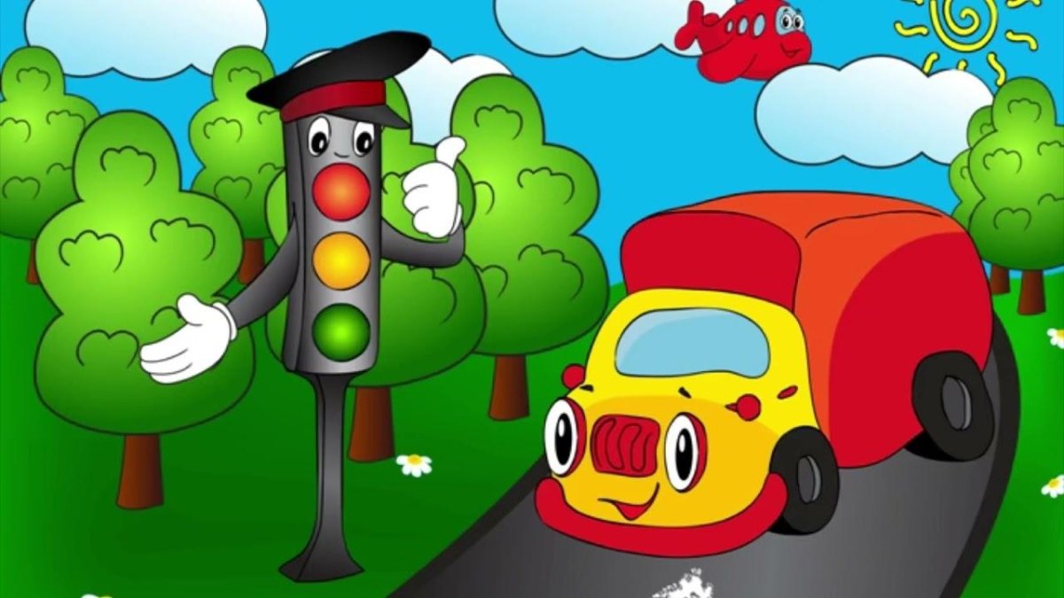 Светофор мультяшный