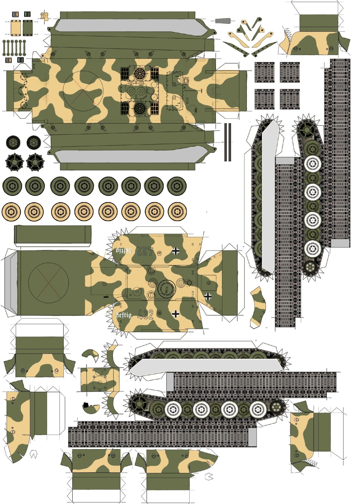 Развертка танка кв 2 Бумми