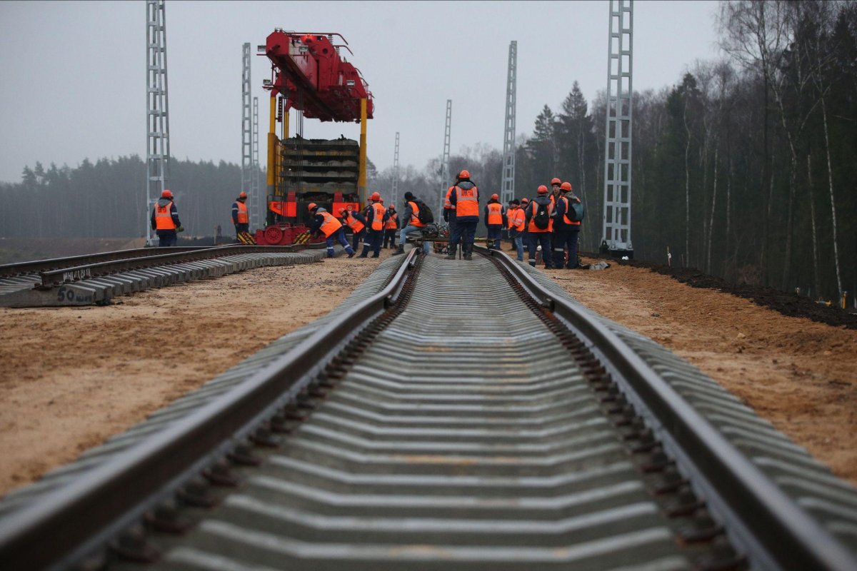 Строительство железнодорожного полотна
