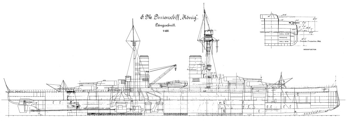 Линкор Кениг чертеж