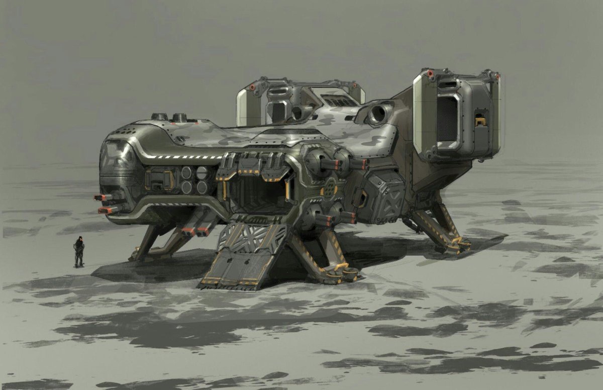 Sci Fi dropship десантный корабль Sci-Fi