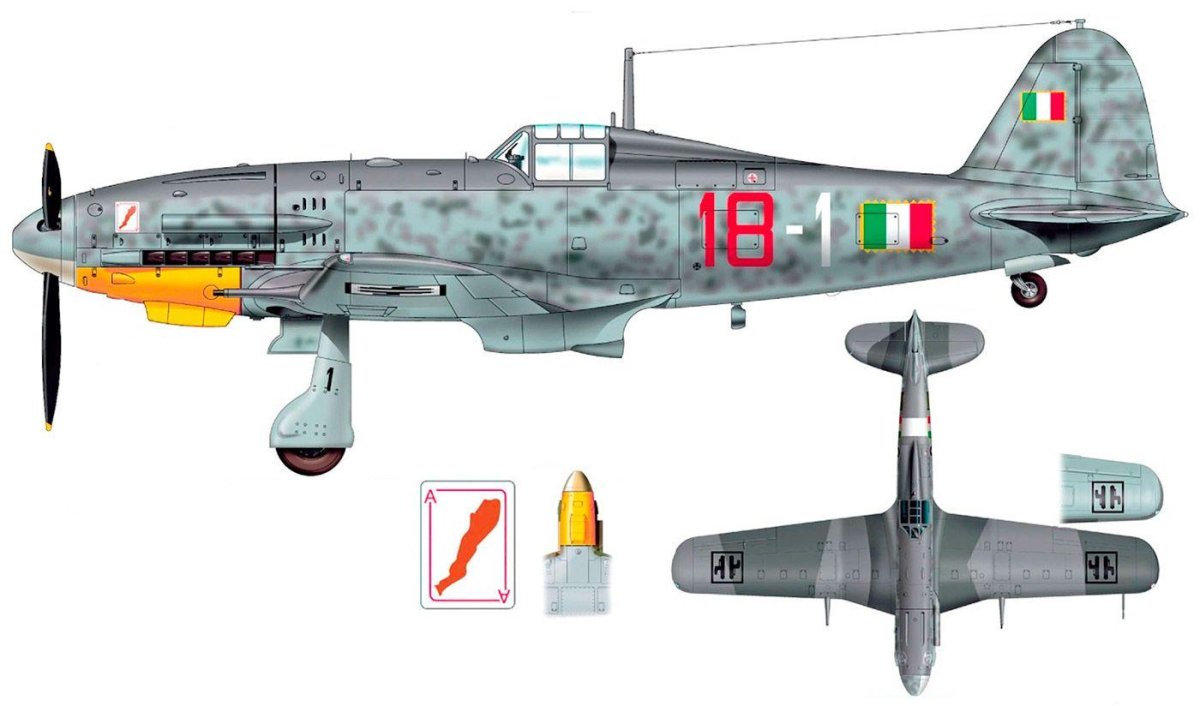 Fiat g55 истребитель