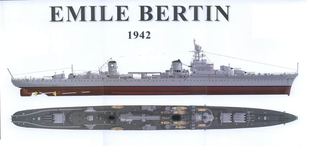 Французский крейсер Эмиль Бертен