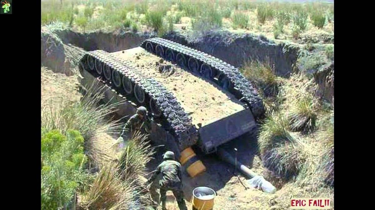 Перевернутые танки