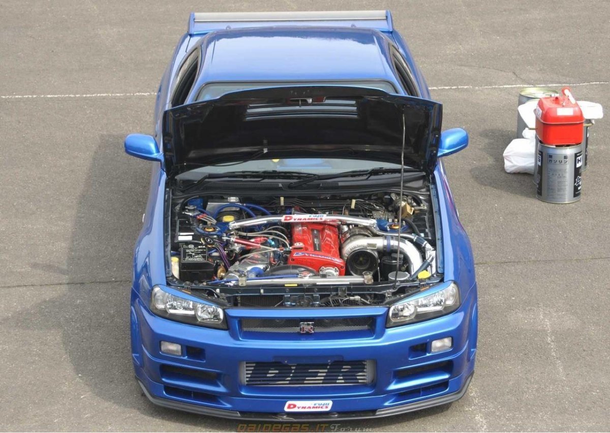 Nissan Skyline GTR 34 под капотом