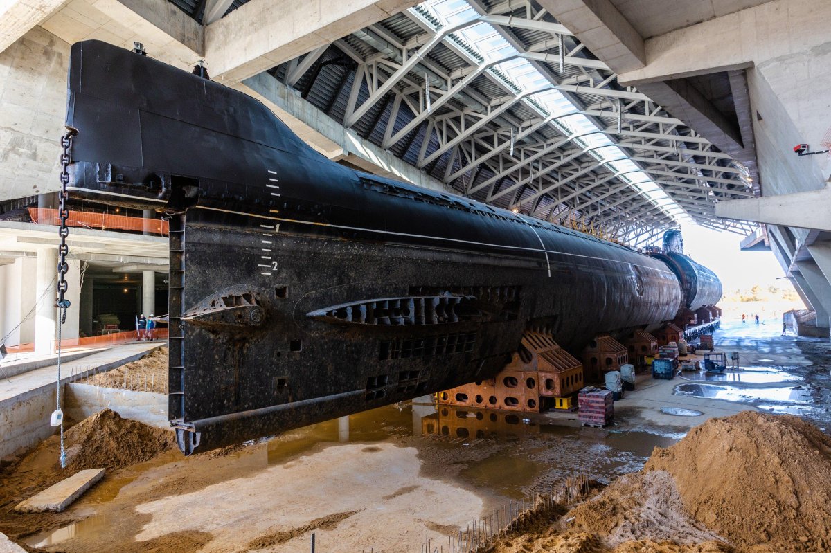 Музей подводная лодка в Кронштадте на острове Фортов