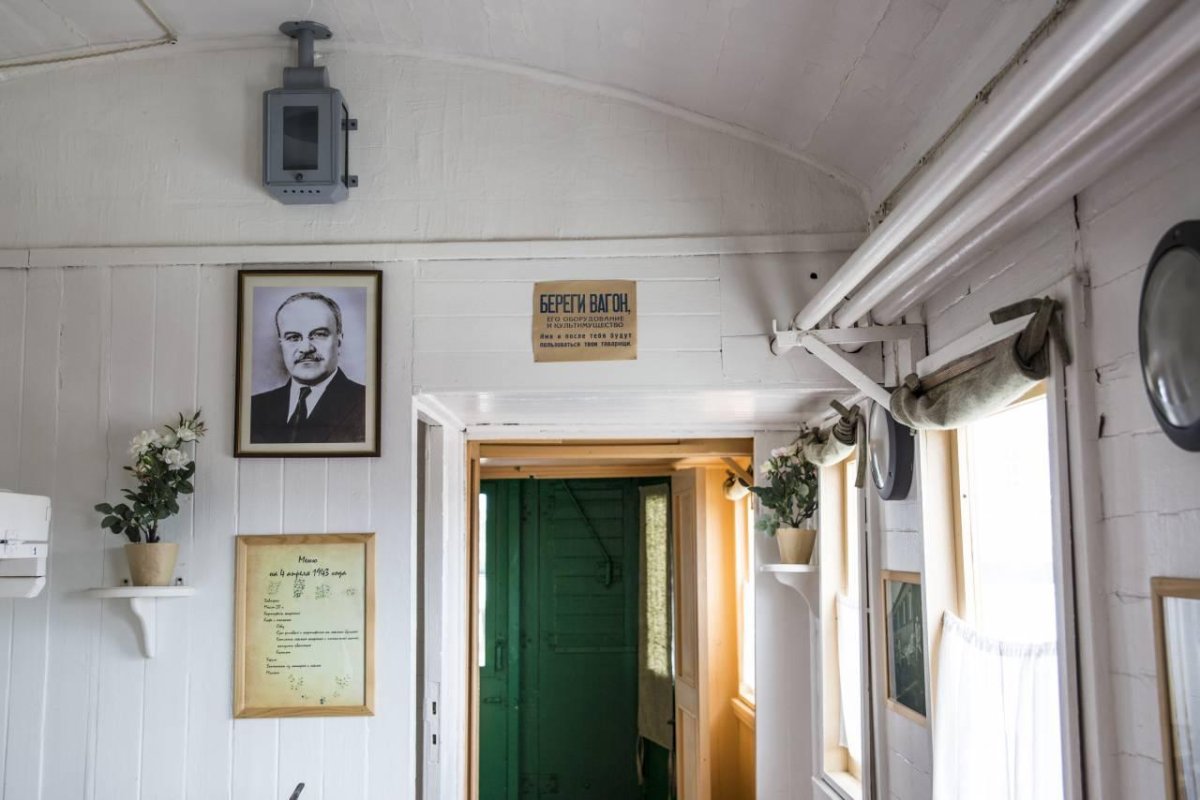 Поезд Сталина внутри