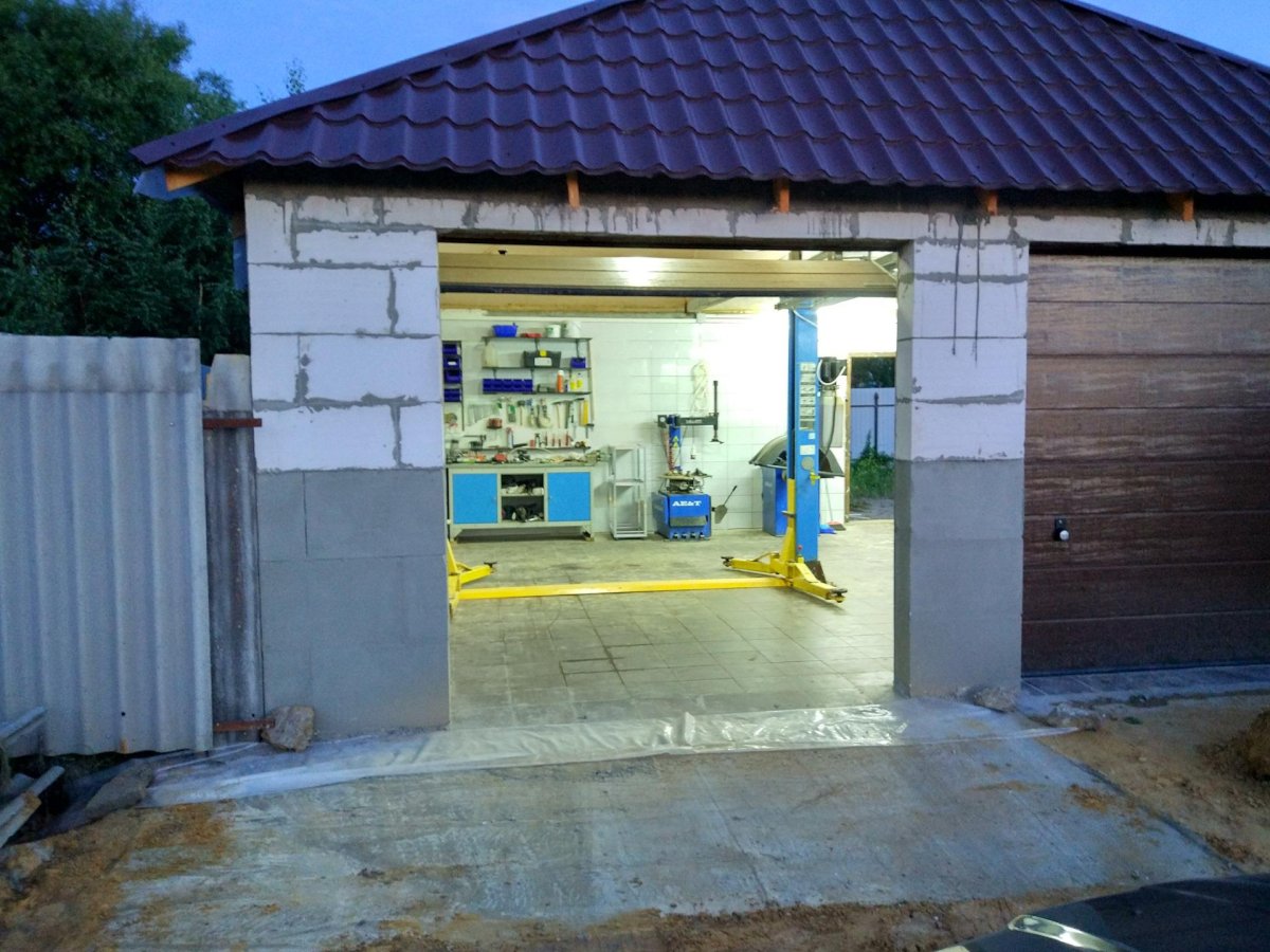 Автосервис из пеноблоков