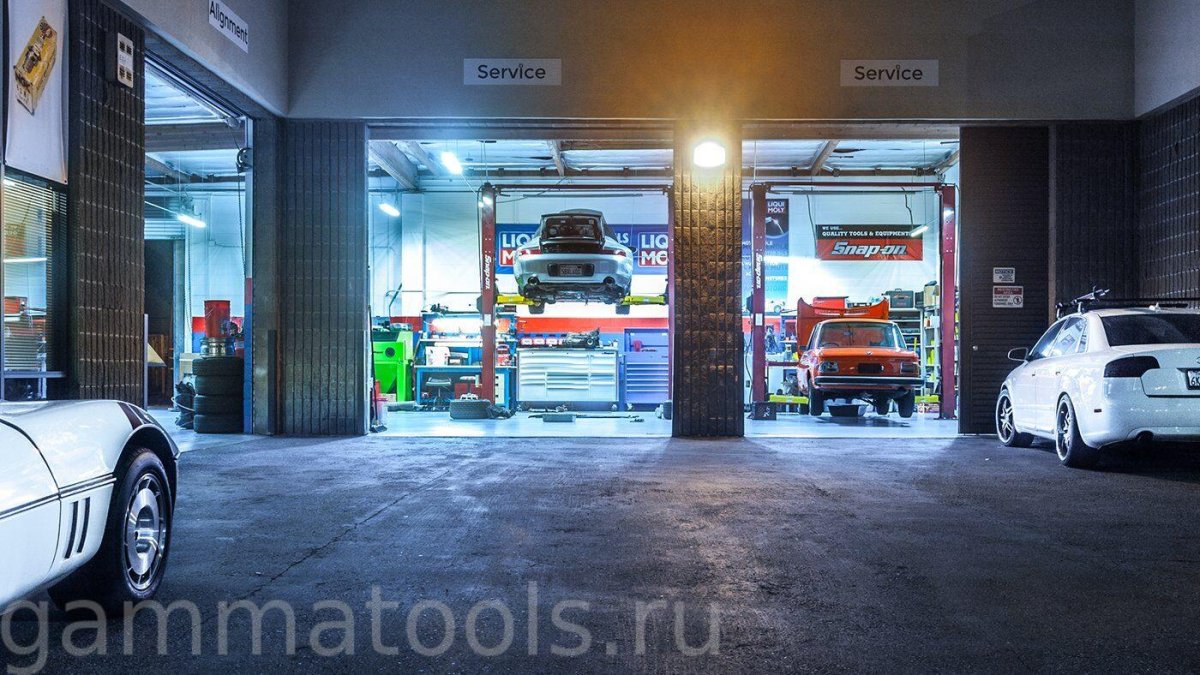 Красивая автомастерская