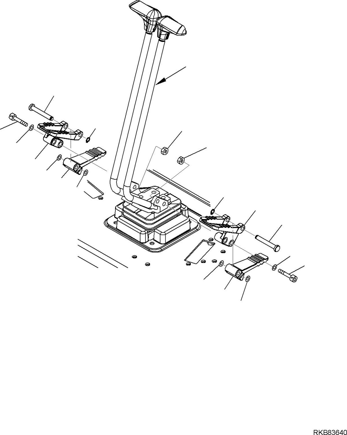 Педаль хода экскаватор Hyundai