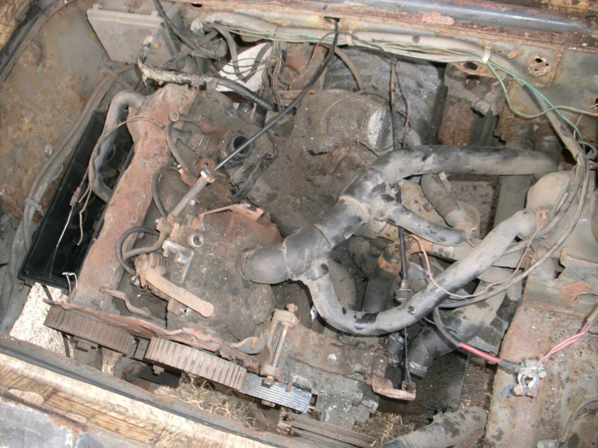 VW t3 моторный отсек