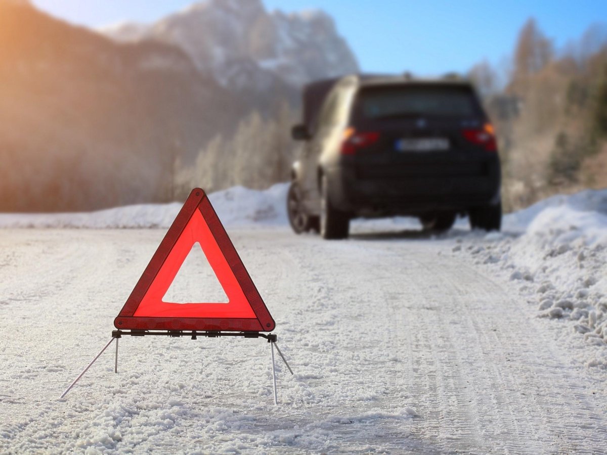 Сломалась машина зимой