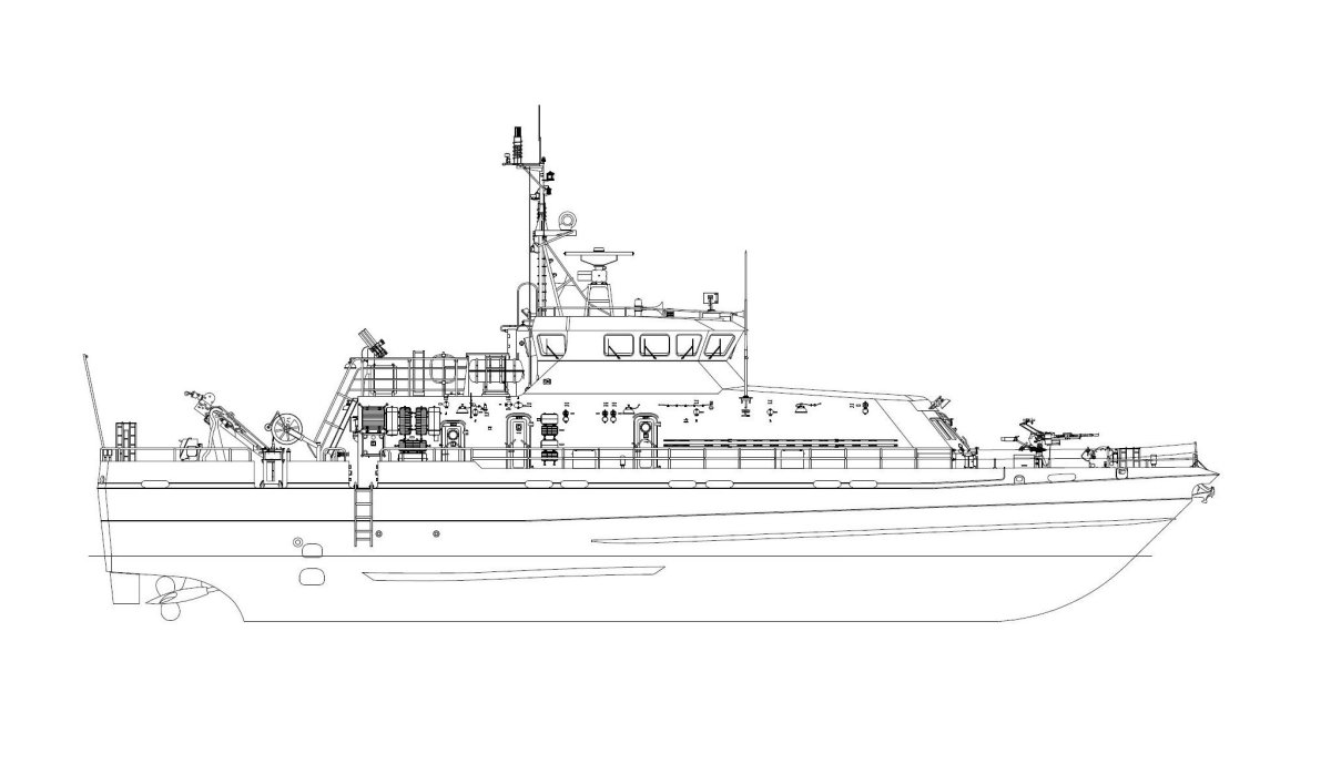 Катер Грачонок проекта 21980 чертежи