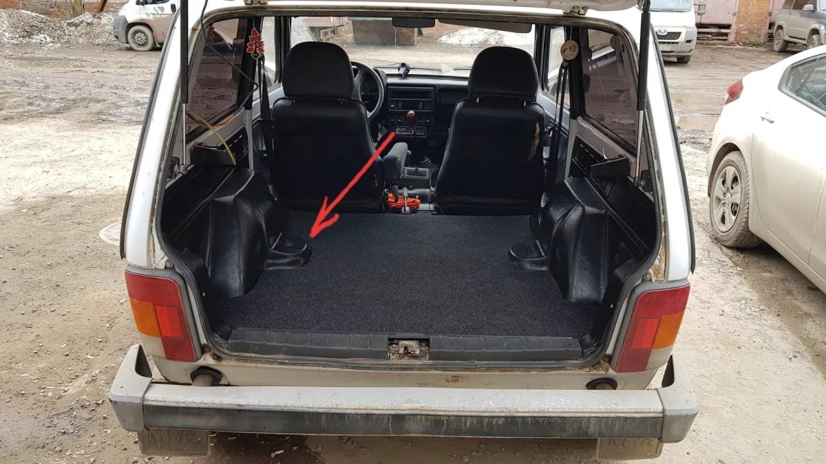 Габариты багажника Нива 21214