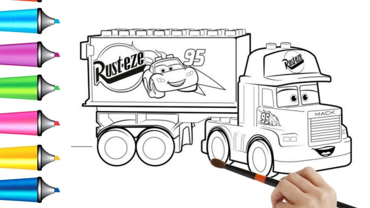 LEGO молния Маккуин грузовик