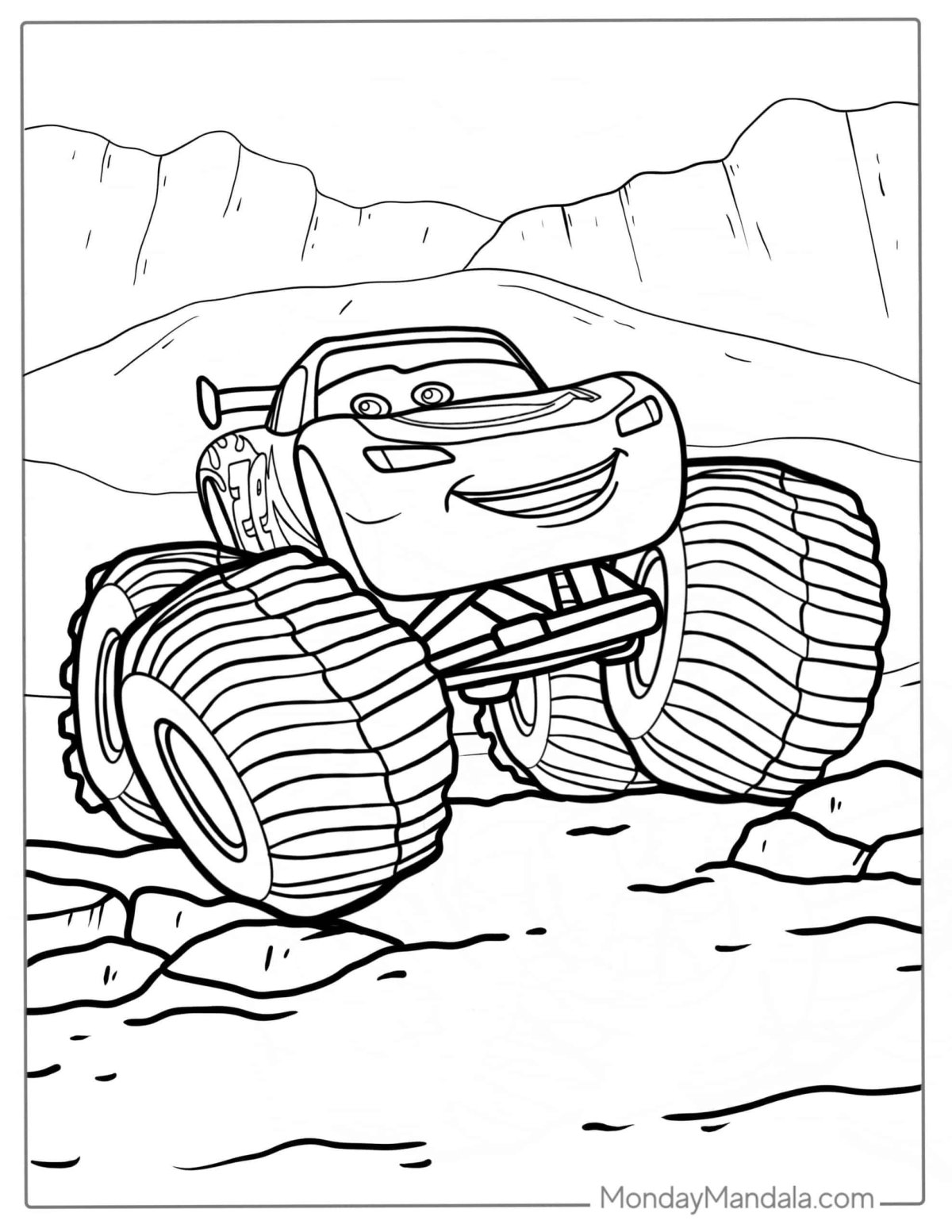 Lighting MCQUEEN Coloring Pages