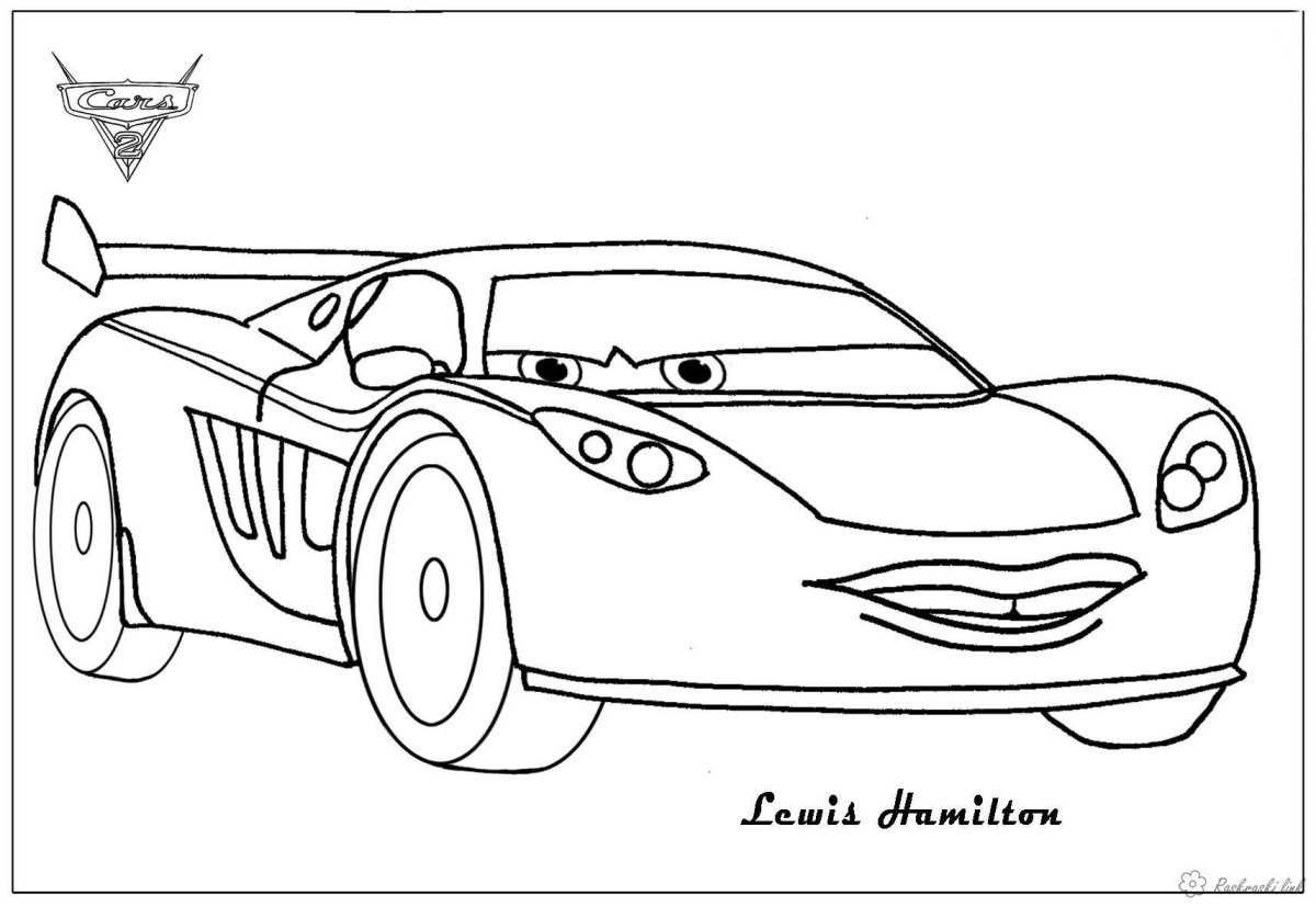 Тачки Джефф Горвет раскраска