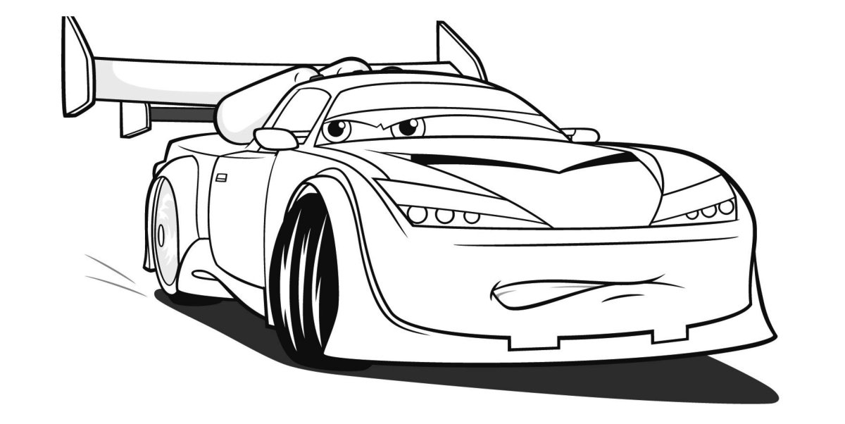 Джексон шторм Тачки раскраска