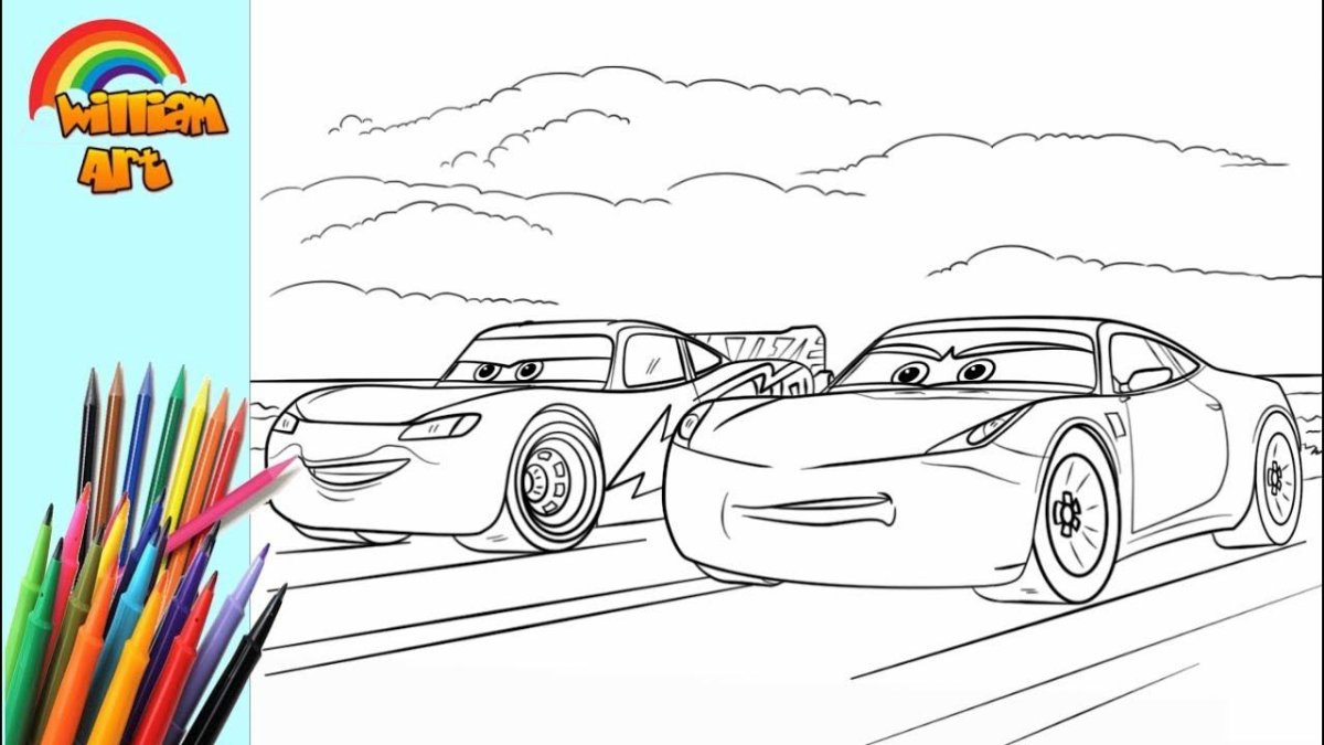 Раскраска Тачки кросрамирос