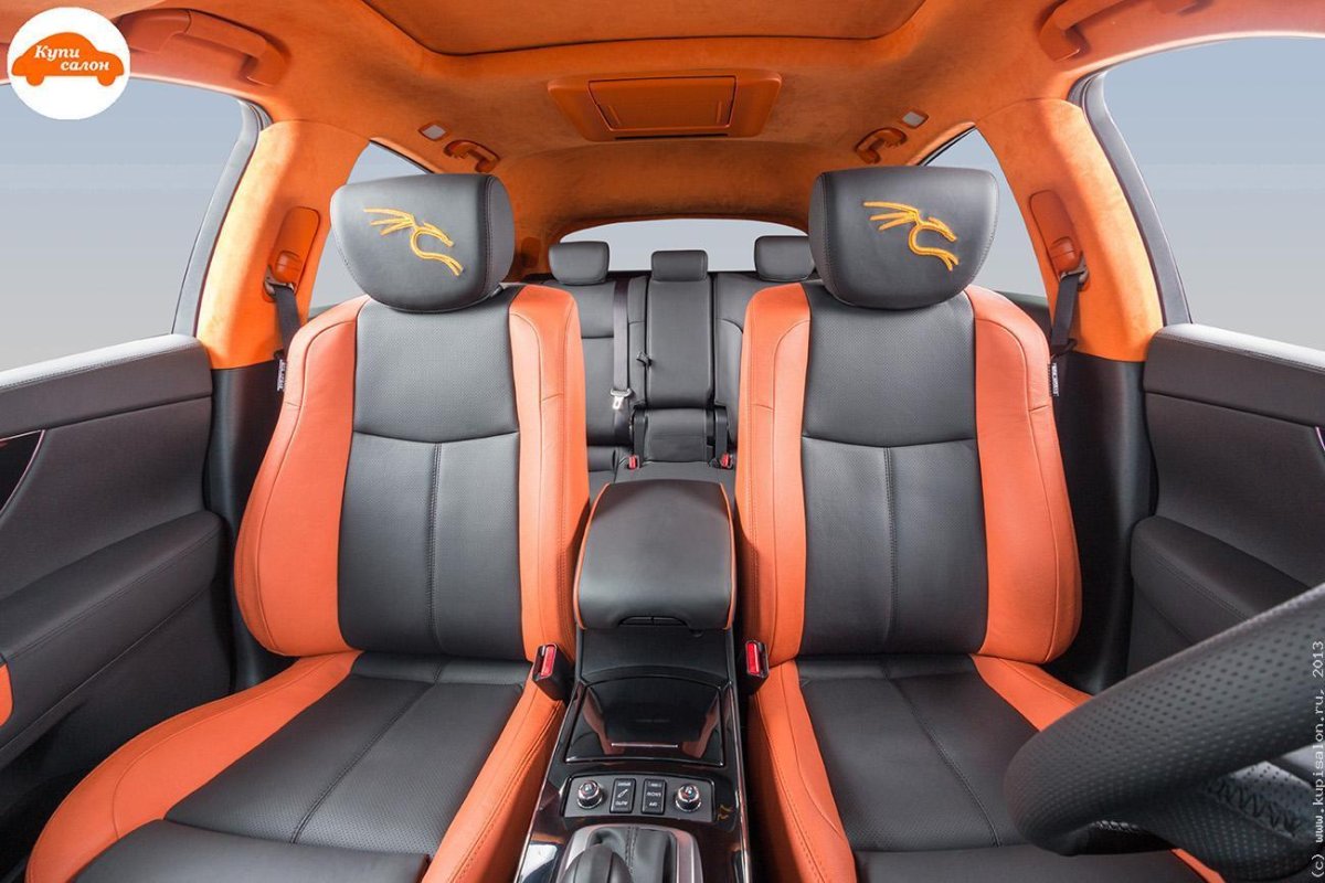 Fx35 оранжевый салон