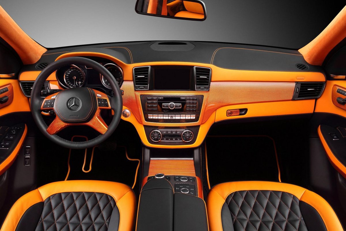 Мерседес ml оранжевый