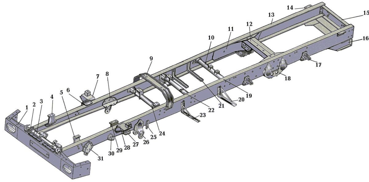 Рама Урал 4320 усиленная