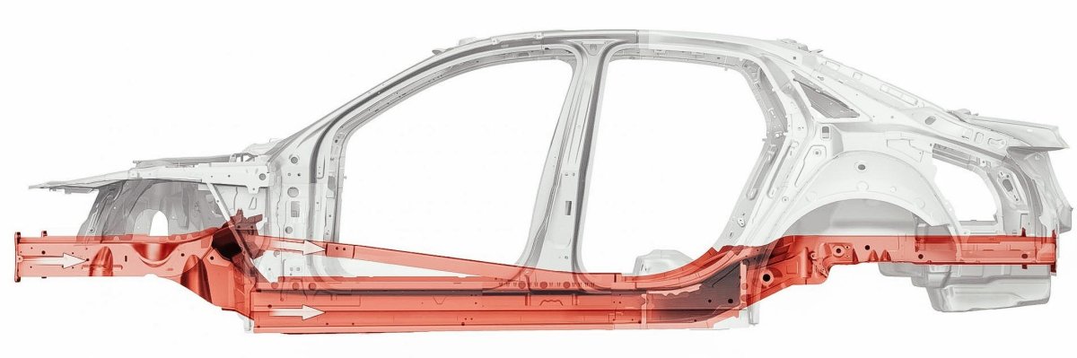 Лонжерон автомобиля задний