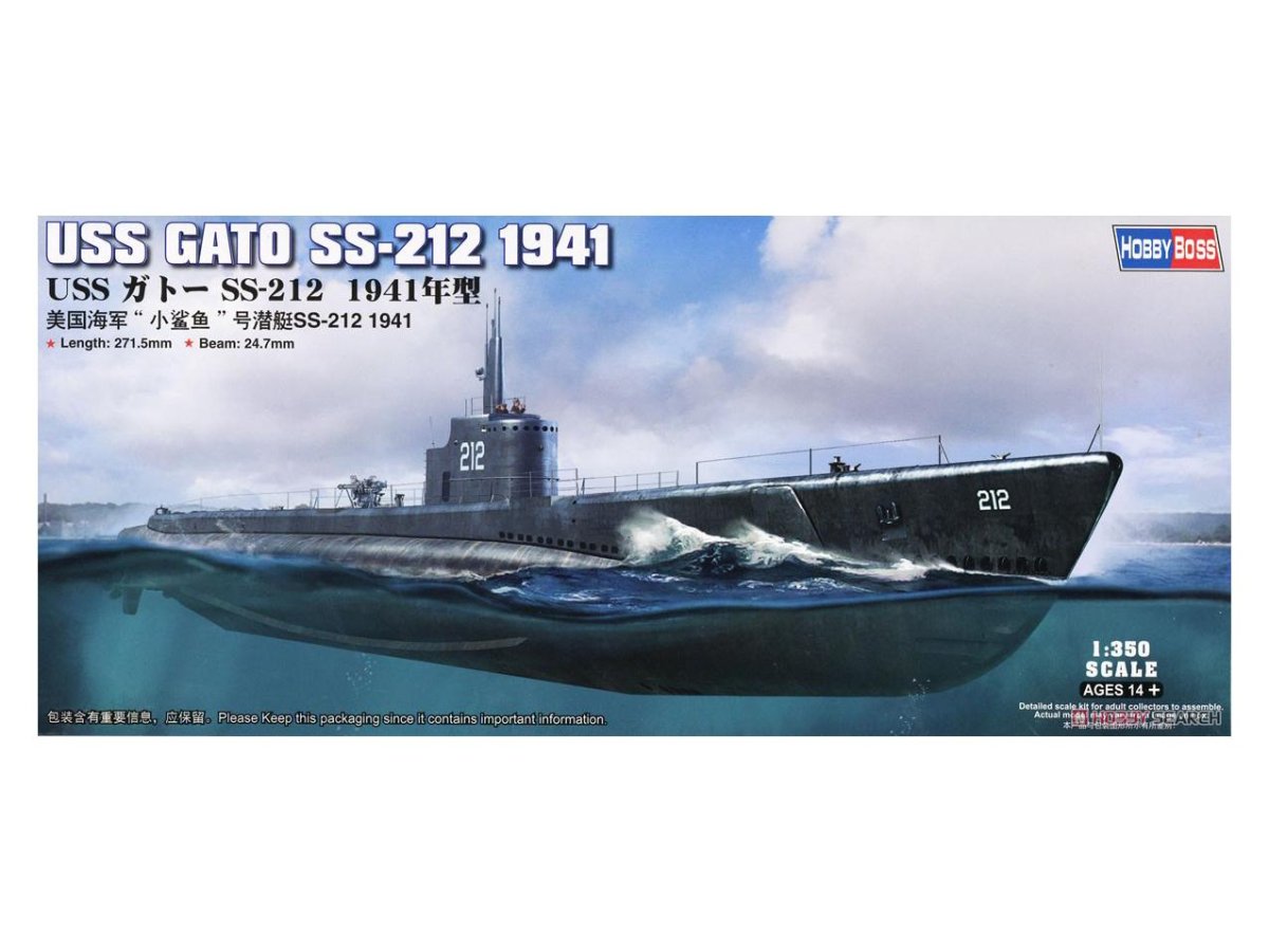 Сборная модель USS gato SS-212 1941