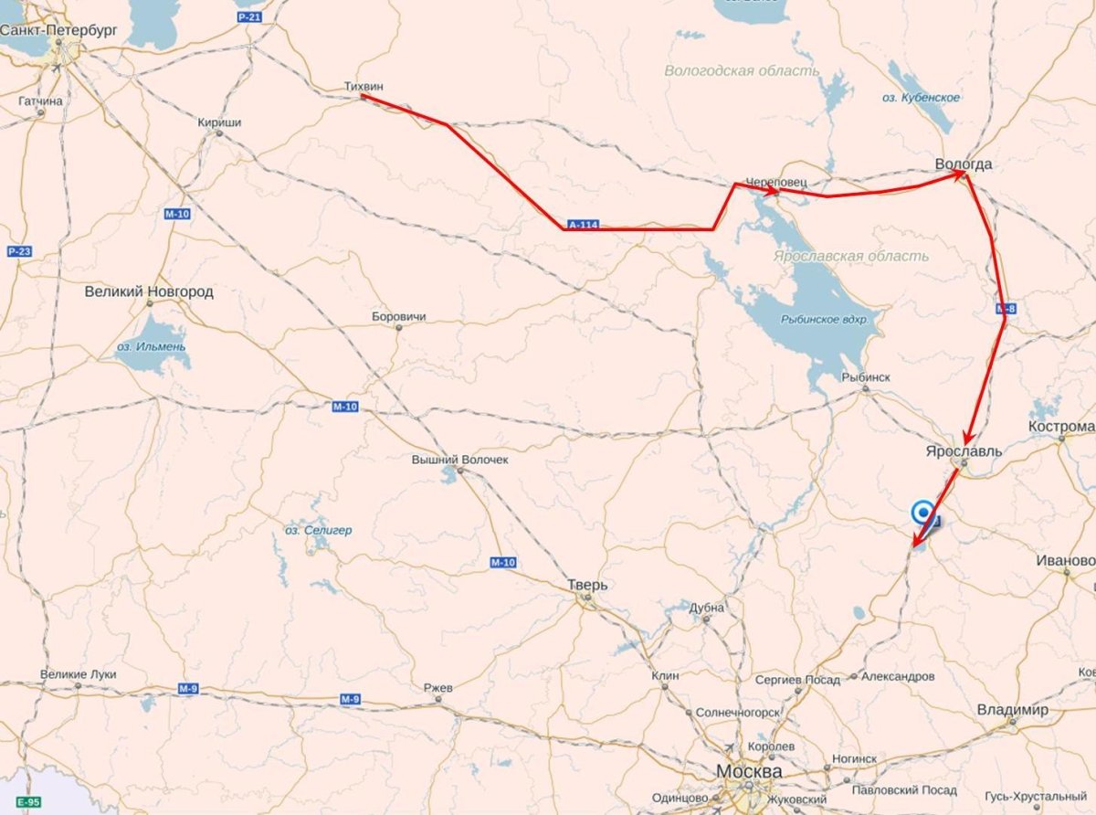 Автодорога Вологда Санкт-Петербург