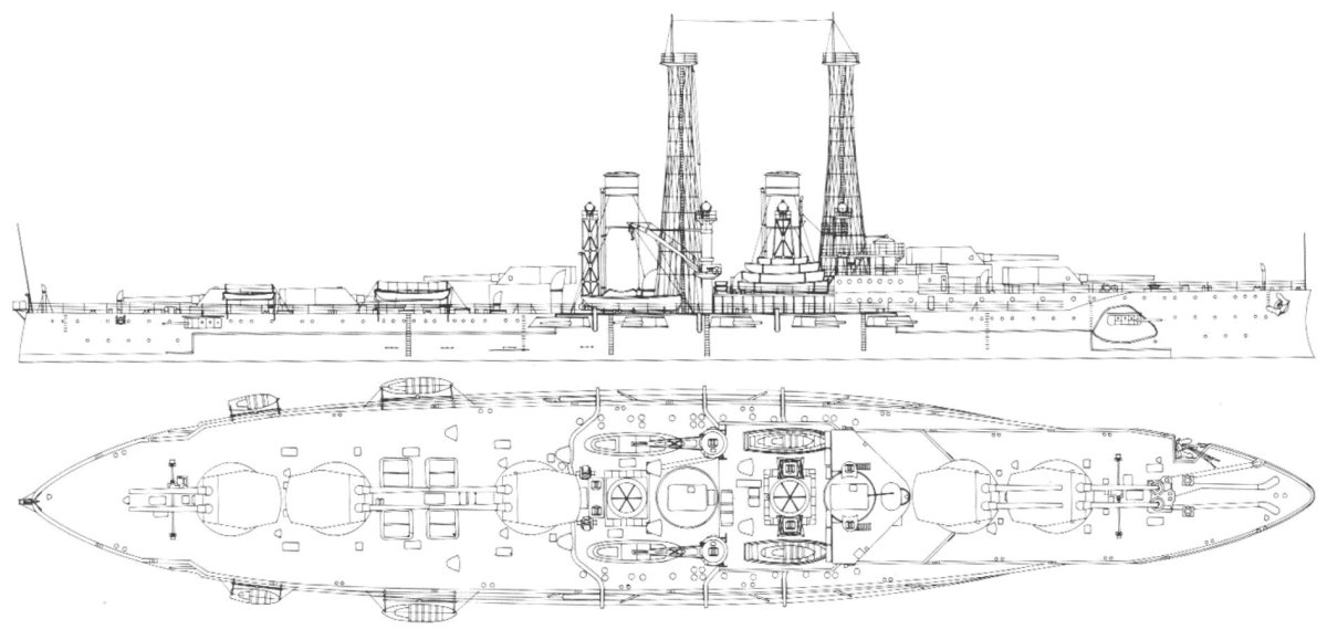 Линкор Нассау чертежи