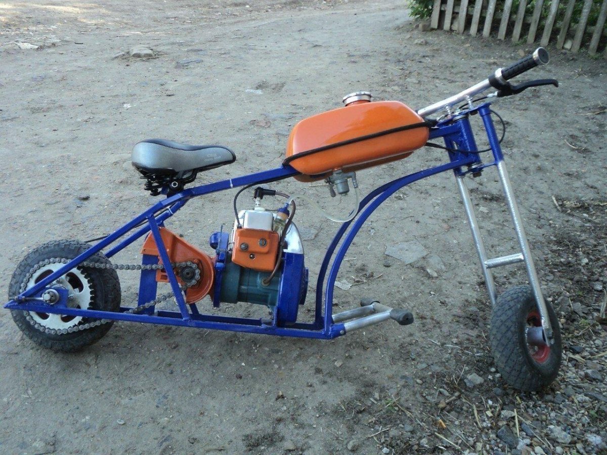 Мопед из бензопилы Хускварна