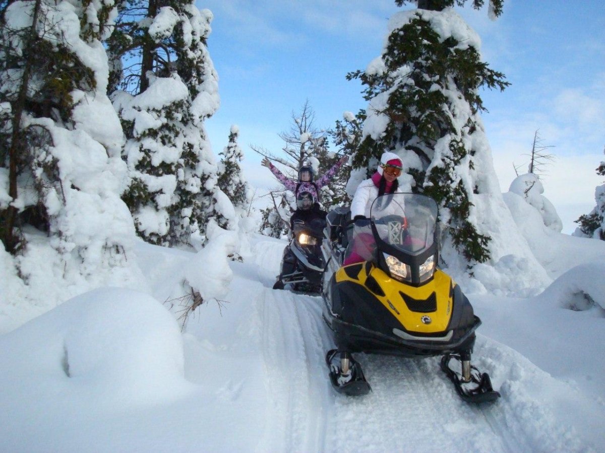 Снегоход зима