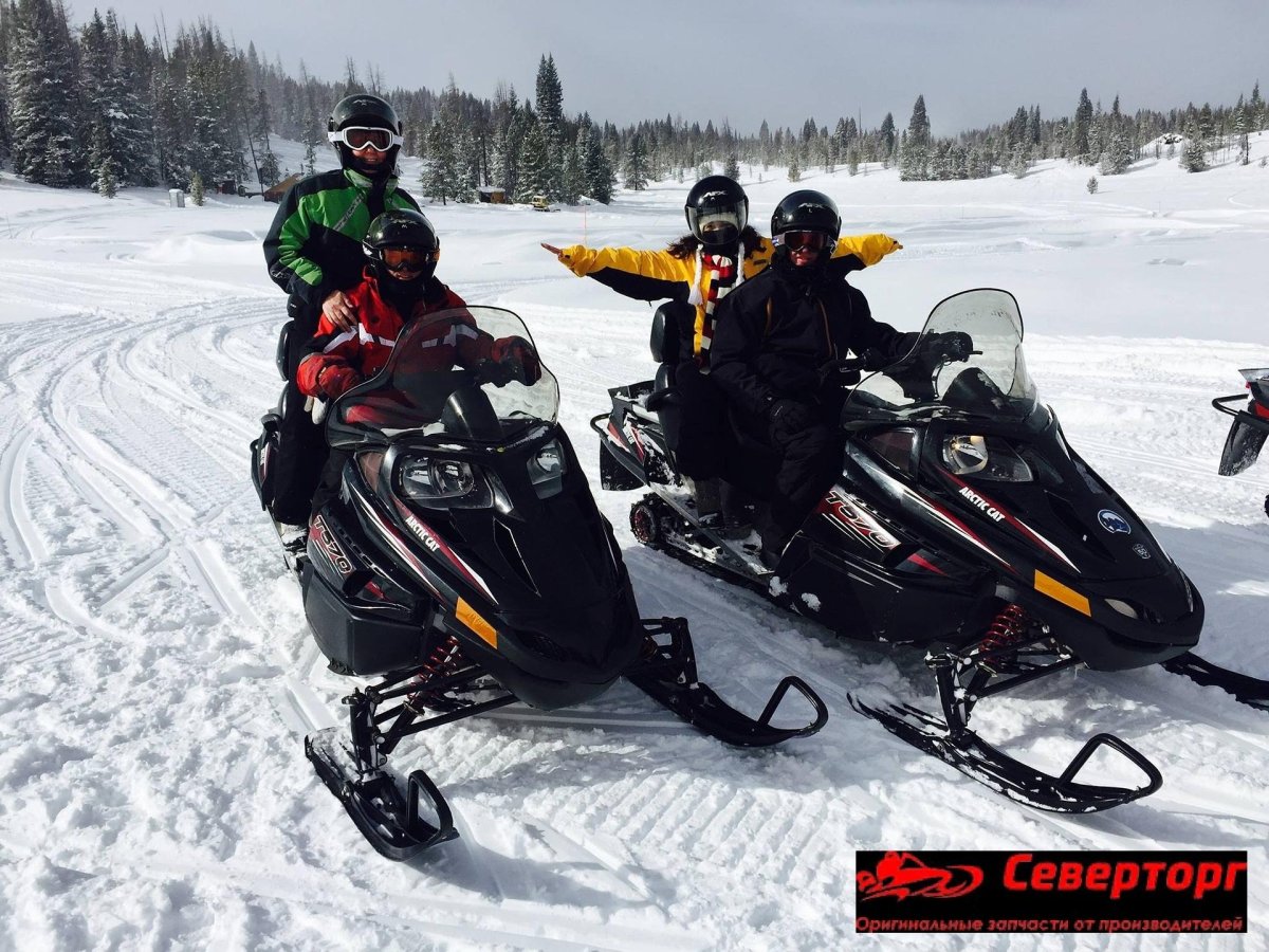 Покататься на снегоходах