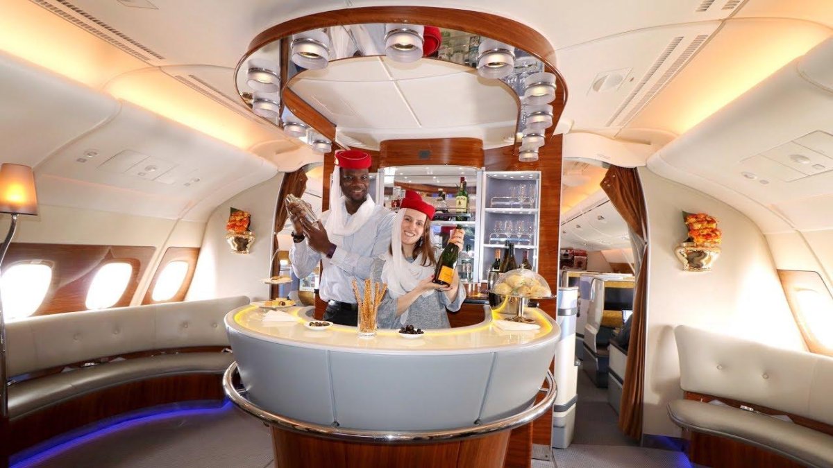 Airbus a380 Emirates первый класс