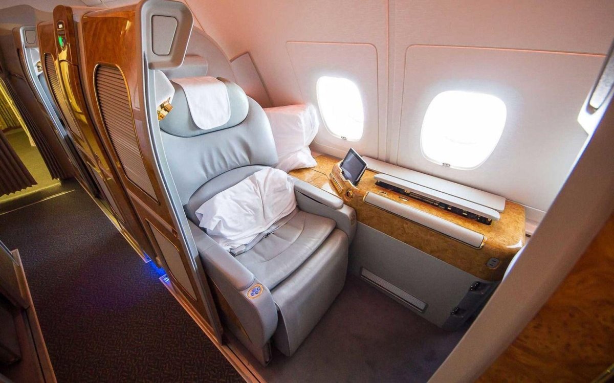 Airbus a380 Emirates первый класс