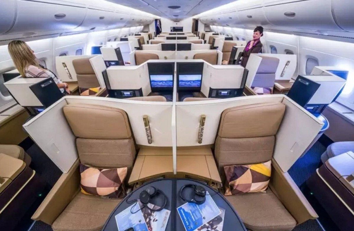 А380 Этихад салон