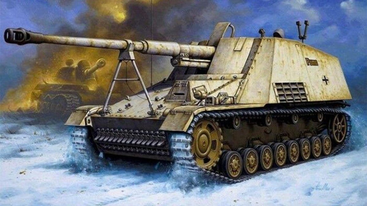 Насхорн самоходная Артиллерийская