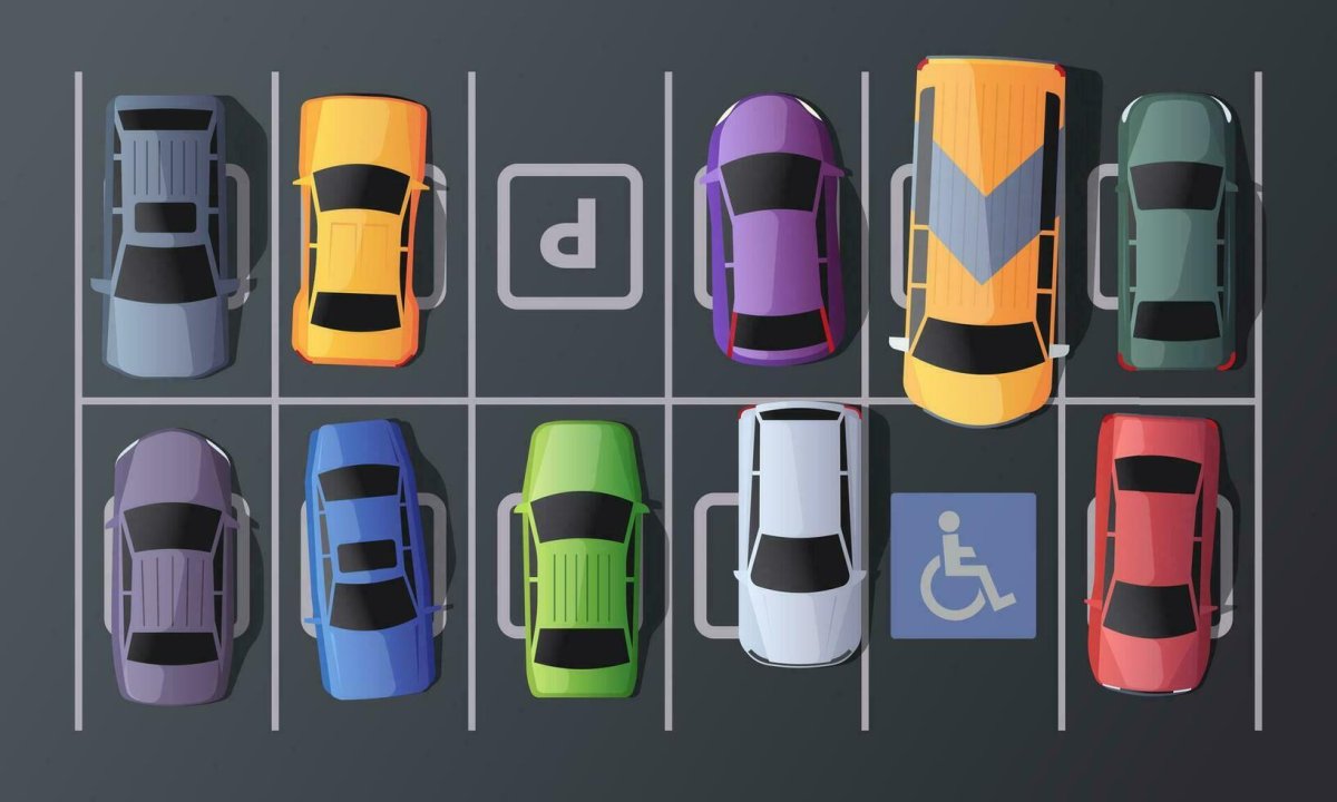 Car parking Top view