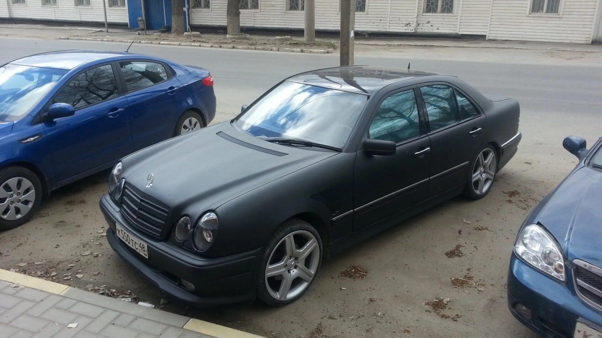 Мерседес w210 серый